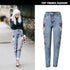Mom Jeans Pencil Pants Embroidered Jeans Women's Jeans Ninth Pants